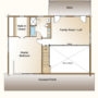a second floor with master bedroom with walk-in closet and bath