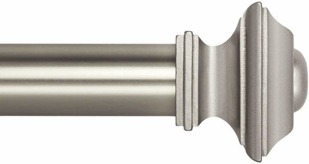 Ivilon satin nickel square design curtain rod
