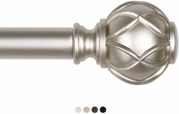 Kamanina rod with netted texture finials