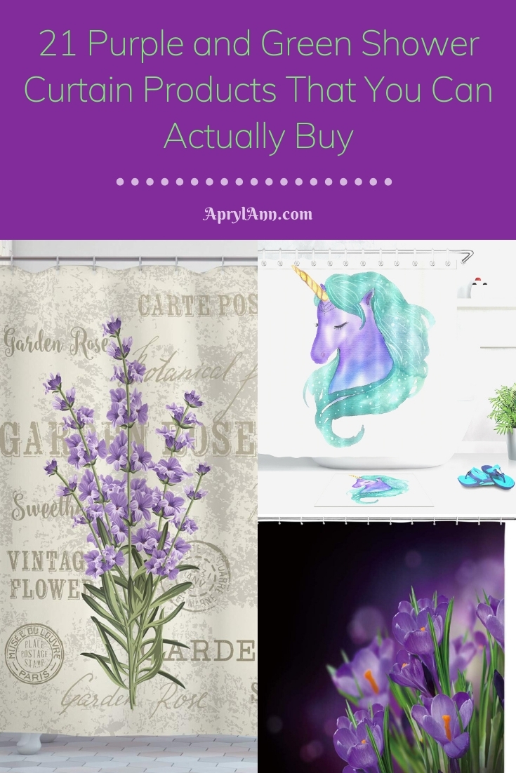 Purple And Green Shower Curtain Purple And Green Shower Curtain