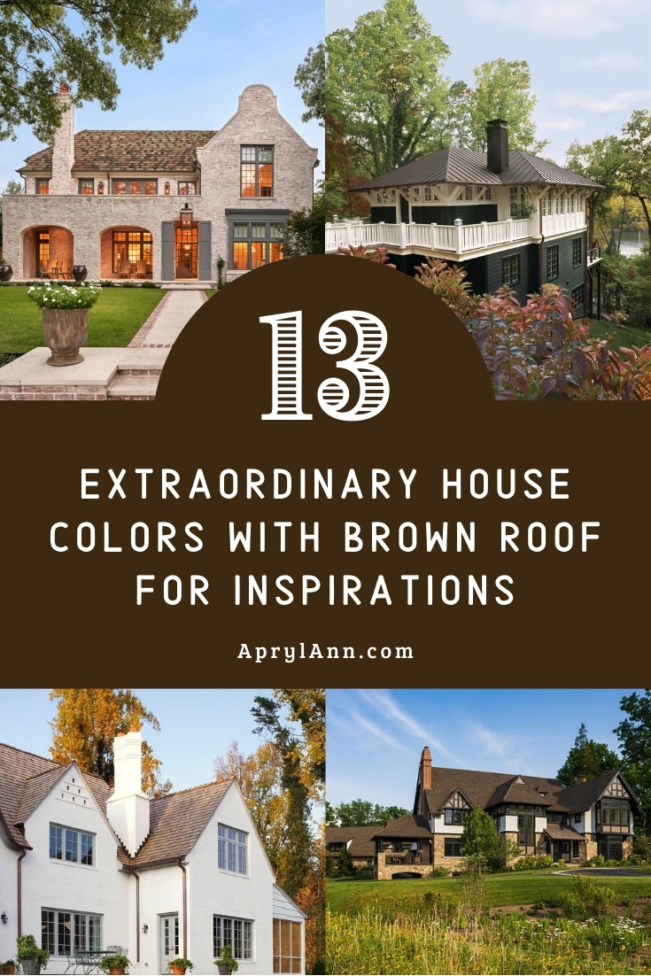 House Colors With Brown Roof