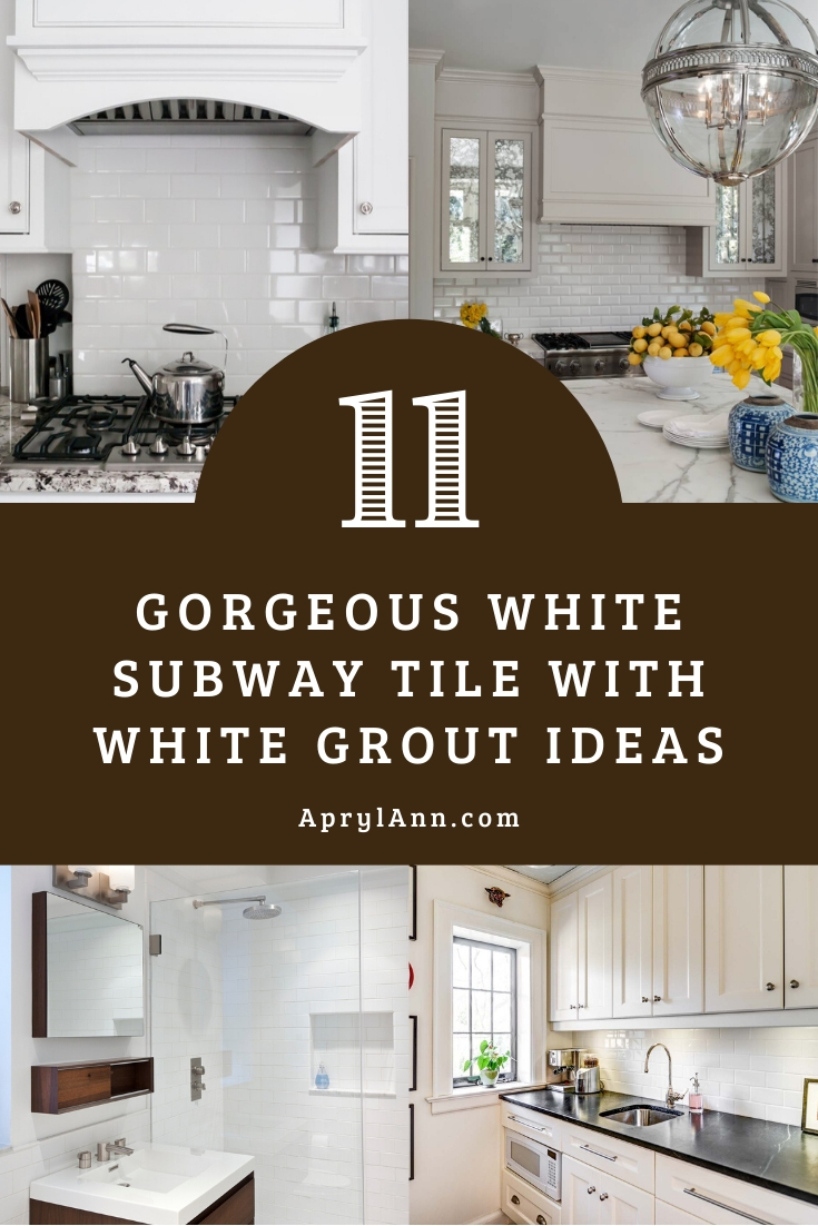 White Subway Tile With White Grout