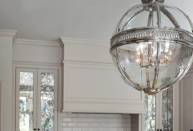 white subway tile and white grout showing a traditional feel in a Victorian kitchen
