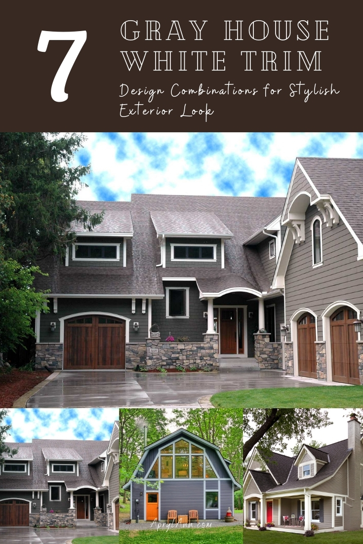 Gray House White Trim