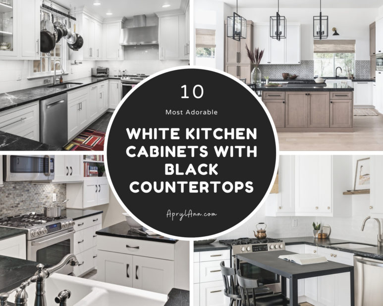 10 White Kitchen Cabinets With Black Countertops To Create Elegant Modern Style 10 White Kitchen Cabinets With Black Countertops To Create Elegant Modern Style
