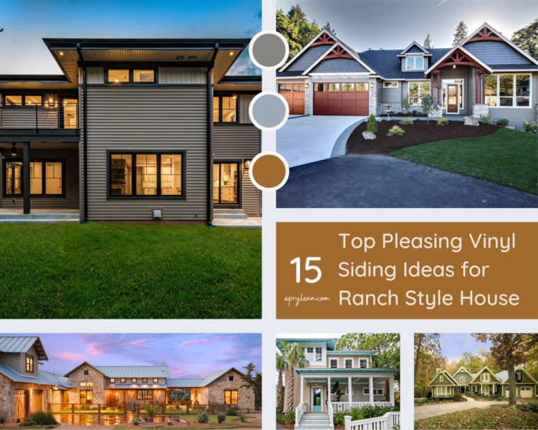 15 Top Pleasing Vinyl Siding Ideas For Ranch Style House